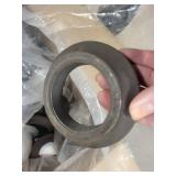 Plumbing Supply Lot: 8x4 PVC Red Coupling, Fittings, Outlet Box, and Metal Bushings
