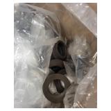 Plumbing Supply Lot: 8x4 PVC Red Coupling, Fittings, Outlet Box, and Metal Bushings