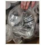 Plumbing Supply Lot: 8x4 PVC Red Coupling, Fittings, Outlet Box, and Metal Bushings