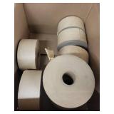 Box of 6 Industrial Water Activated Gummed Paper Tape Rolls