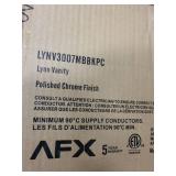 AFX Lynn Vanity Light Fixture Polished Chrome Finish