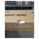 Satco Nuvo 4-Light Vanity Polished Nickel with Satin White Glass