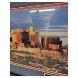 Panoramic Framed Print of Phoenix, Arizona Skyline