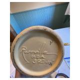 Roseville Pottery USA 392-10 Shell Shaped Basket Vase with Floral Design