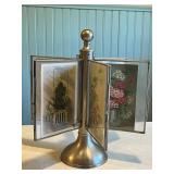 Rotating Metal Photo Display Stand with 6 Double-Sided Picture Frames