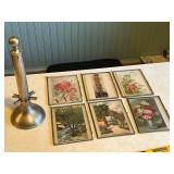 Rotating Metal Photo Display Stand with 6 Double-Sided Picture Frames