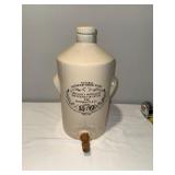 Antique English Ironstone Applewoods Dartmoor Spring Water Jug with Wooden Spigot