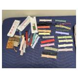 Collection of 27 Assorted Apple Watch Bands with Organizer Roll