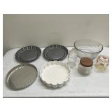Assorted Bakeware and Kitchen Glassware Collection