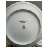 Collection of 7 Vintage Porcelain Plates and Bowls with Floral and Cat Designs