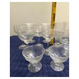 Collection of 18 Vintage Glasses Including Stemware and Goblets