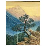 1932 Lenore Trombley Wartman Dimensional Tree Landscape Artwork