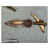 Vintage Aviation Collectibles and Airline Flatware Lot