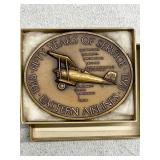 Aviation Collectibles Lot: Stamps, Jumbo Postcards, and Eastern Airlines Plaque