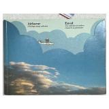 Aviation Collectibles Lot: Stamps, Jumbo Postcards, and Eastern Airlines Plaque