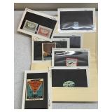 Collection of Vintage Aviation Labels, Stickers, and Ephemera Including KLM and National Air Races