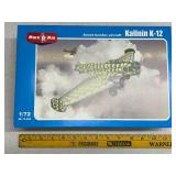 MikroMir Kalinin K-12 Soviet Bomber Aircraft 1/72 Scale Model Kit
