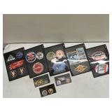 Collection of Vintage Airline Luggage Labels and Travel Stickers