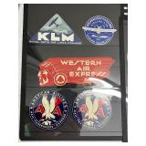 Collection of Vintage Airline Luggage Labels and Travel Stickers