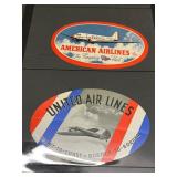 Collection of Vintage Airline Luggage Labels and Travel Stickers