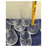 Collection of Assorted Glassware Including Tumblers, Mugs, and Stamped Bar Glasses