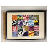 Framed Pop Art Poster Collage
