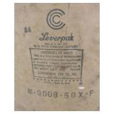 Vintage Lea Mfg. Co. Liquid Buffing Composition Drum
