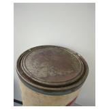 Vintage Lea Mfg. Co. Liquid Buffing Composition Drum