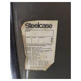 Vintage Steelcase Office Chair with Orange Upholstery
