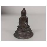 Vintage Metal Buddha Statue - Collectible Asian Art Sculpture