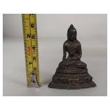 Vintage Metal Buddha Statue - Collectible Asian Art Sculpture