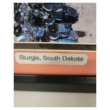 Framed Sturgis, South Dakota Panoramic Photograph 43x16