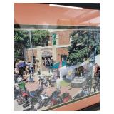 Framed Sturgis, South Dakota Panoramic Photograph 43x16