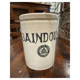 Rare Antique French Felix Potin Saindoux Advertising Pot