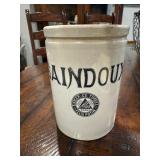 Rare Antique French Felix Potin Saindoux Advertising Pot