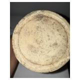 Antique English Lidded 2 lb Stoneware Popcorn Crock