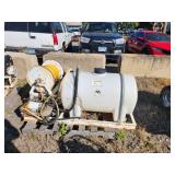 65 Gallon Skid sprayer with electric hose reel