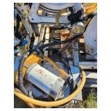 Hannay Electric Hose Reel with Yellow Hose and Permanent Magnet Motor