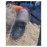 Lot of Construction and Fencing Material Rolls Including Wire Mesh and Safety Barrier