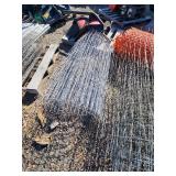 Lot of Construction and Fencing Material Rolls Including Wire Mesh and Safety Barrier