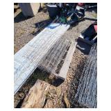 Lot of Construction and Fencing Material Rolls Including Wire Mesh and Safety Barrier