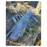 Lot of Construction and Fencing Material Rolls Including Wire Mesh and Safety Barrier