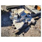 Pallet of Assorted Cut Stone and Masonry Blocks