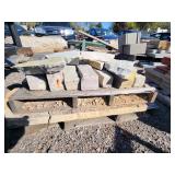 Pallet of Mixed Natural Stone Slabs for Landscaping or Construction