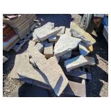 Pallet of Mixed Natural Stone Slabs for Landscaping or Construction
