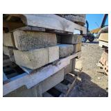Pallet of Concrete Bricks and Blocks for Construction