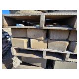 Pallet of Concrete Bricks and Blocks for Construction