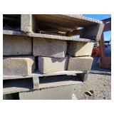 Pallet of Concrete Bricks and Blocks for Construction