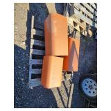 Set of 3 Rectangular Clay Chimney Flue Tiles