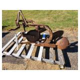 Used Two-Bottom Moldboard Plow Farm Attachment